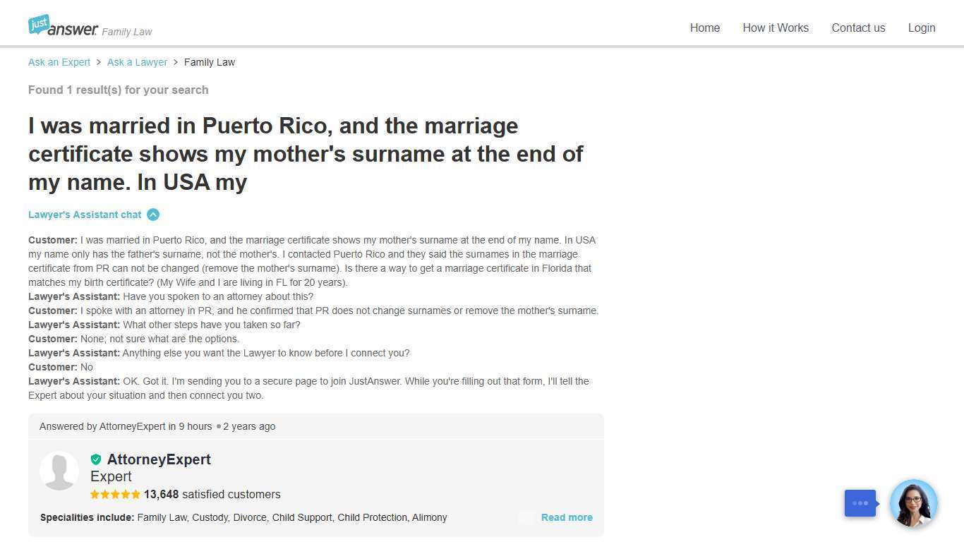 Change Marriage Certificate Name in Florida After PR Marriage?