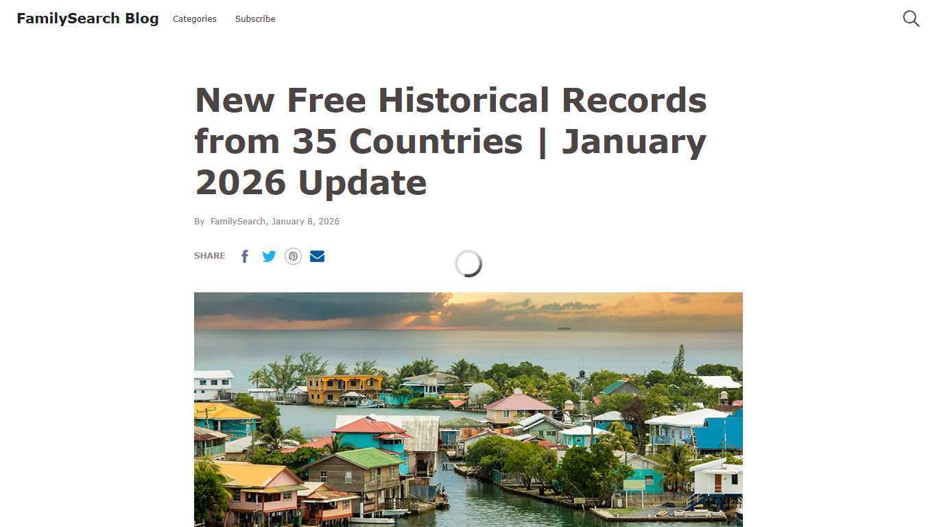 New Historical Records January 2026