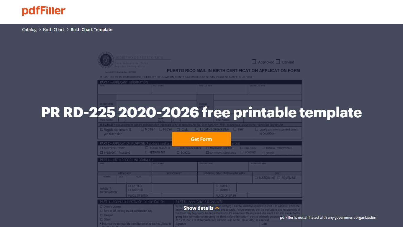 2020-2026 Form PR RD-225 Fill Online, Printable, Fillable, Blank - pdfFiller
